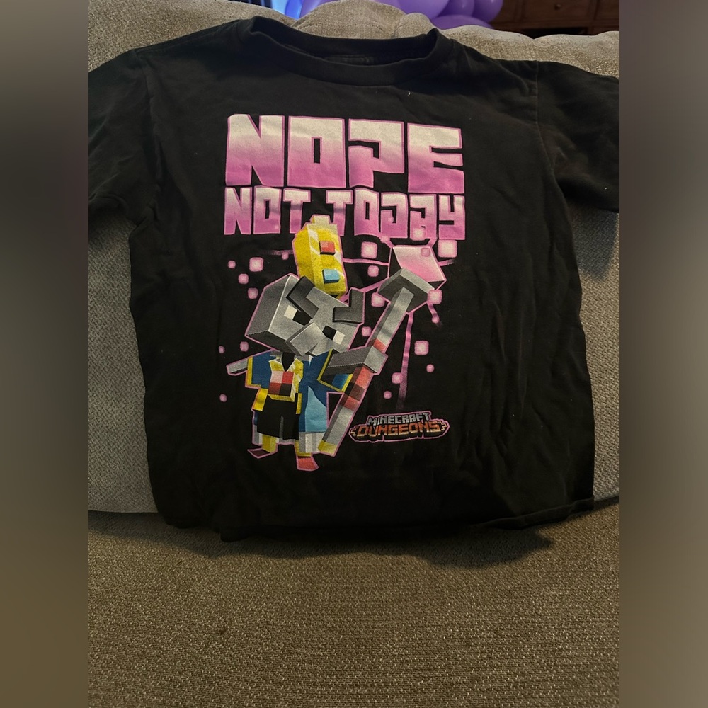 Minecraft “nope not today” t-shirt